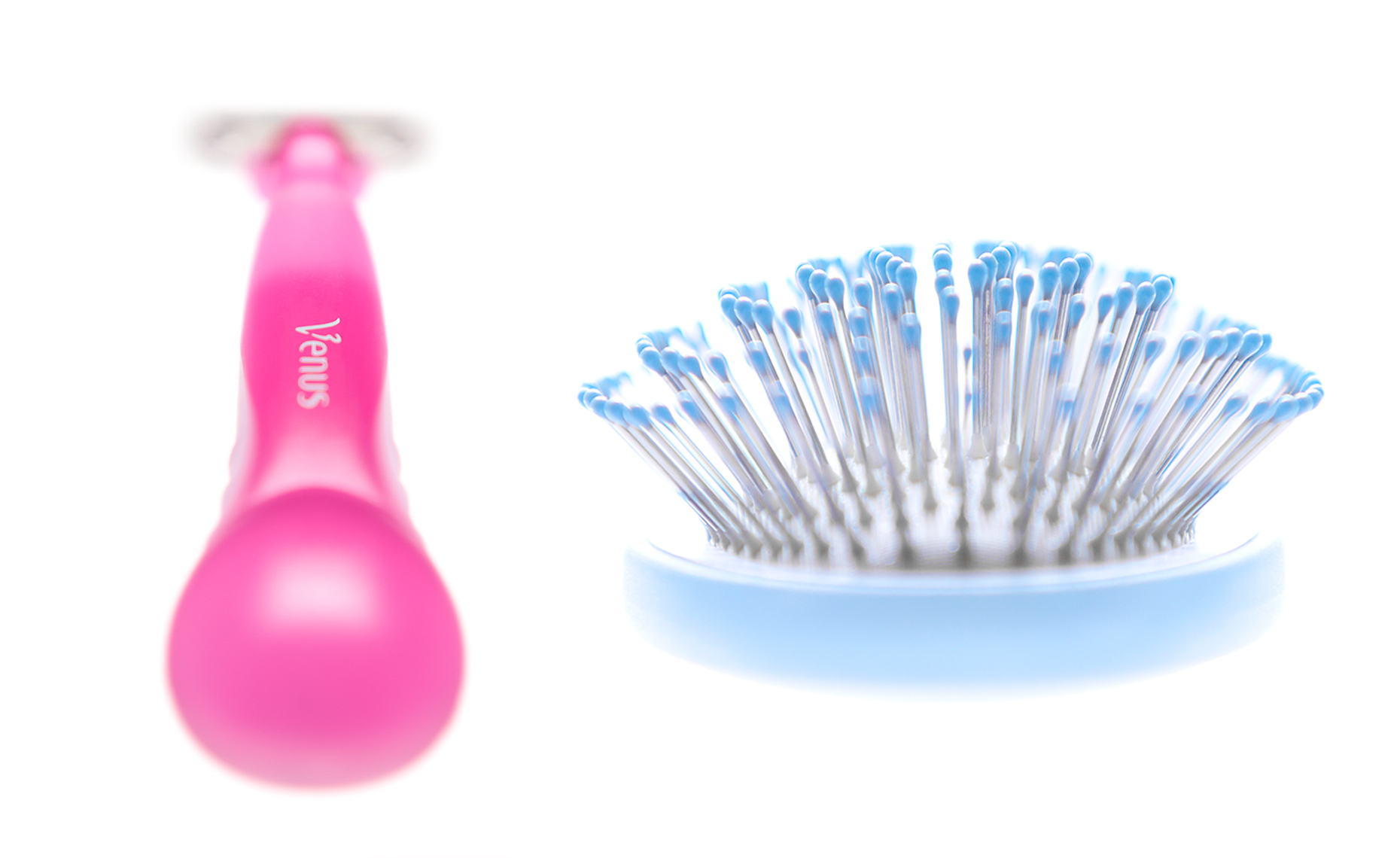 Pink Razor, Blue Hair Brush, Greg Shapps, Shapps Photography, LLC.